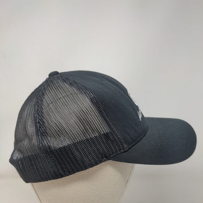 Accountfully Snapback Mesh Back Trucker Hat Black One Size Embroidered