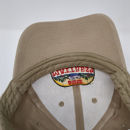Boise Mattress Strapback Hat Tan One Size Adjustable Embroidered KC