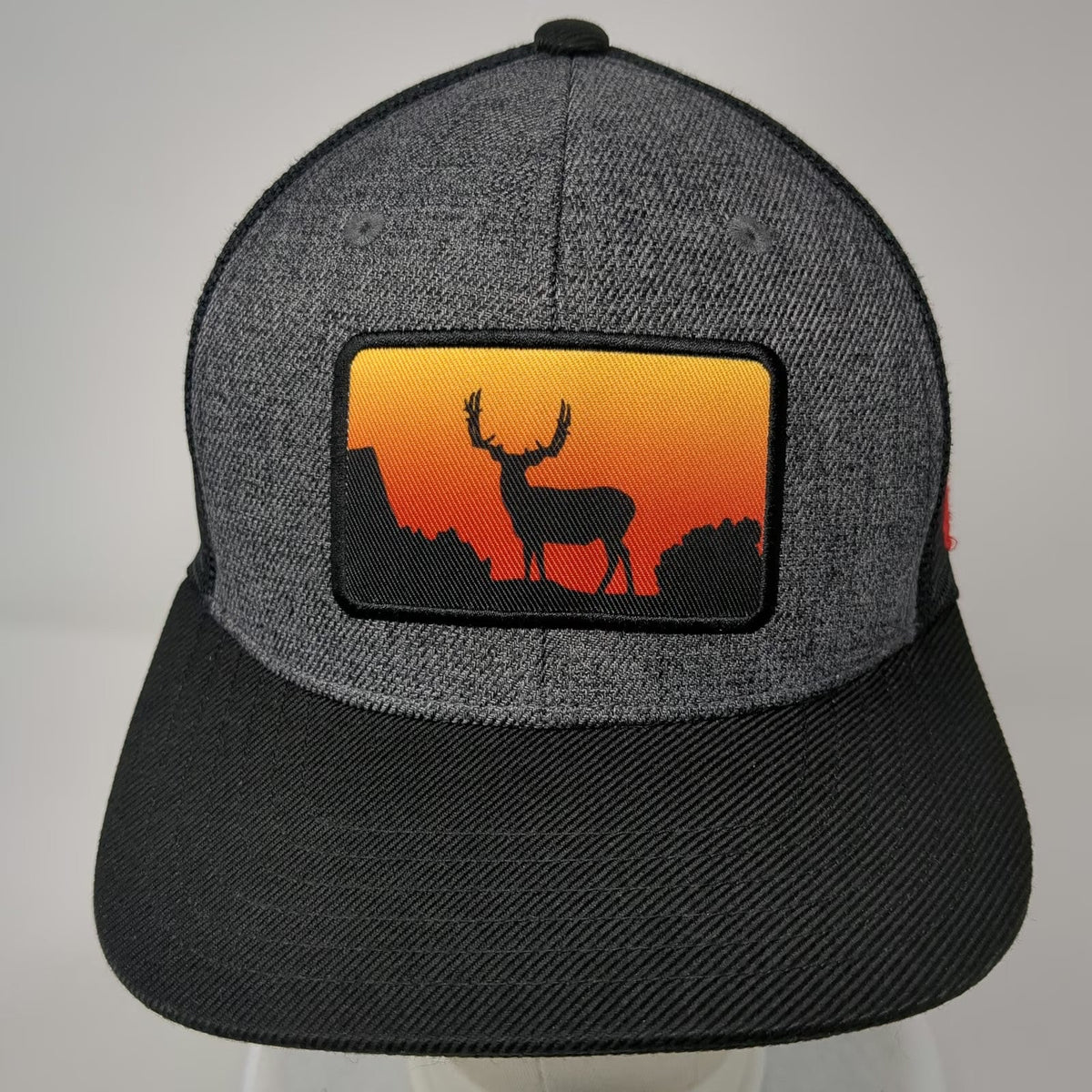 Westrek Trucker Hat Black One Size Snapback Mesh Back Deer Patch Hunting