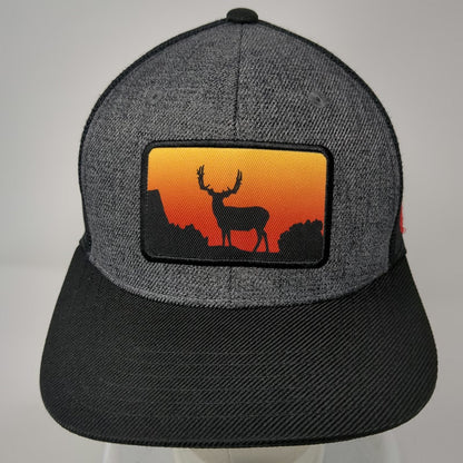 Westrek Trucker Hat Black One Size Snapback Mesh Back Deer Patch Hunting