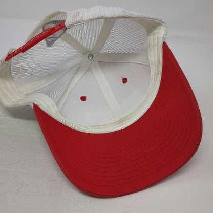Columbia Trucker Hat Red One Size Georgia Fish Flag Mesh Back PFG Fishing