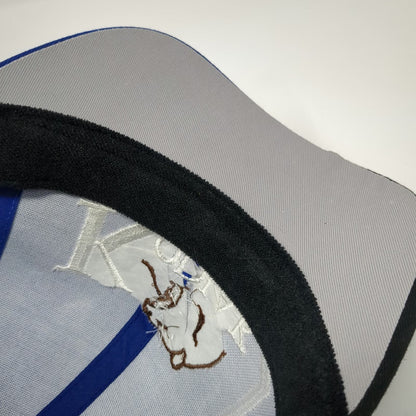 Kati Kodiak Bear Blue Baseball Cap One Size Black Jagged Graphic Alaska Hat