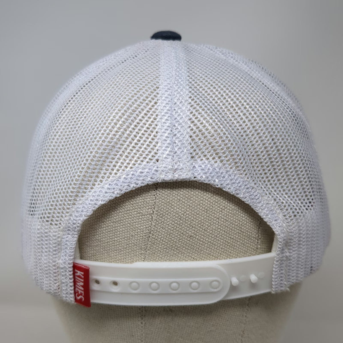 Kimes Ranch Trucker Hat Blue White Red One Size Snapback Mesh Embroidered Logo