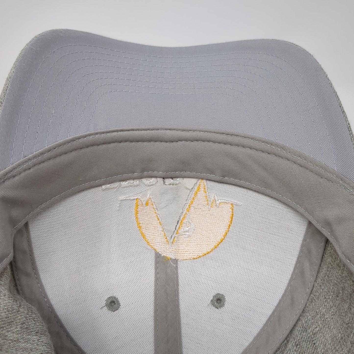 PTSD Snapback Hat Gray One Size Solid Adjustable Embroidered Yupoong