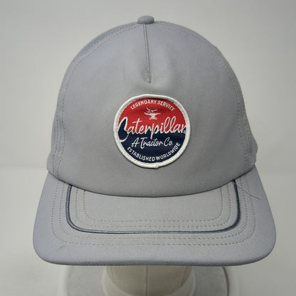 Caterpillar A Tractor Co Patch Snapback Hat Gray One Size Adjustable