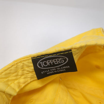 Lipton Slideback Hat Yellow One Size Adjustable Embroidered Toppers