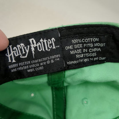 Harry Potter Baseball Cap Green One Size Honeydukes Candy Shop Logo Cotton Hat
