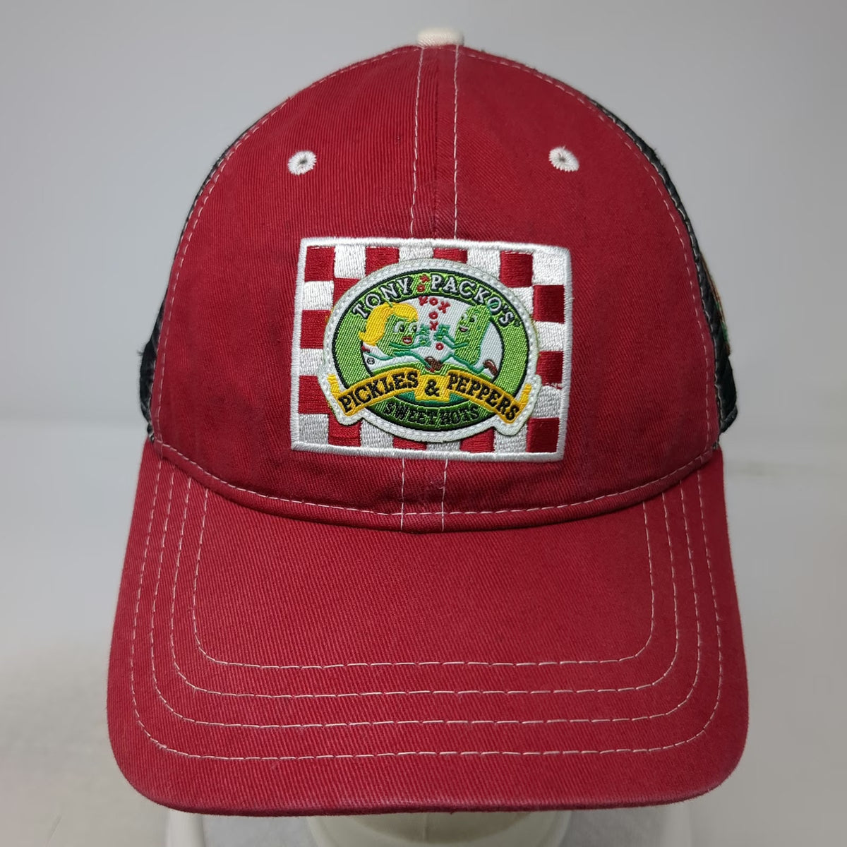Pukka Baseball Cap Red One Size Tony Packos Cafe Pickles Peppers Toledo Ohio Hat