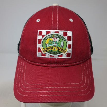 Pukka Baseball Cap Red One Size Tony Packos Cafe Pickles Peppers Toledo Ohio Hat