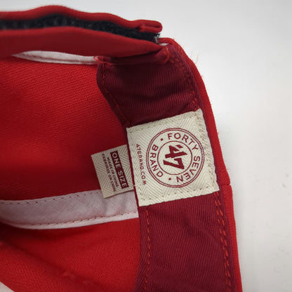 '47 Brand MLB Los Angeles Angels Baseball Cap White Red One Size Adjustable Hat