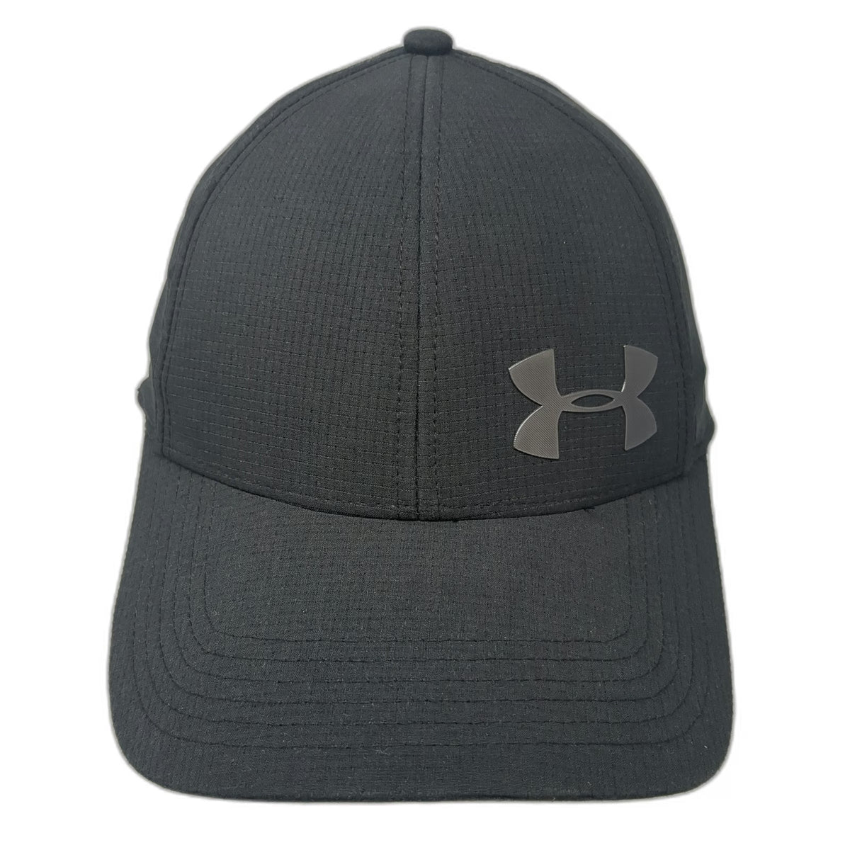 Under Armour Baseball Cap Black XL Fitted Polyester Logo Performance Workout Hat