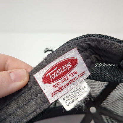 Ness Campbell Crane Rigging Strapback Trucker Hat Gray OS Mesh Back Towsleys