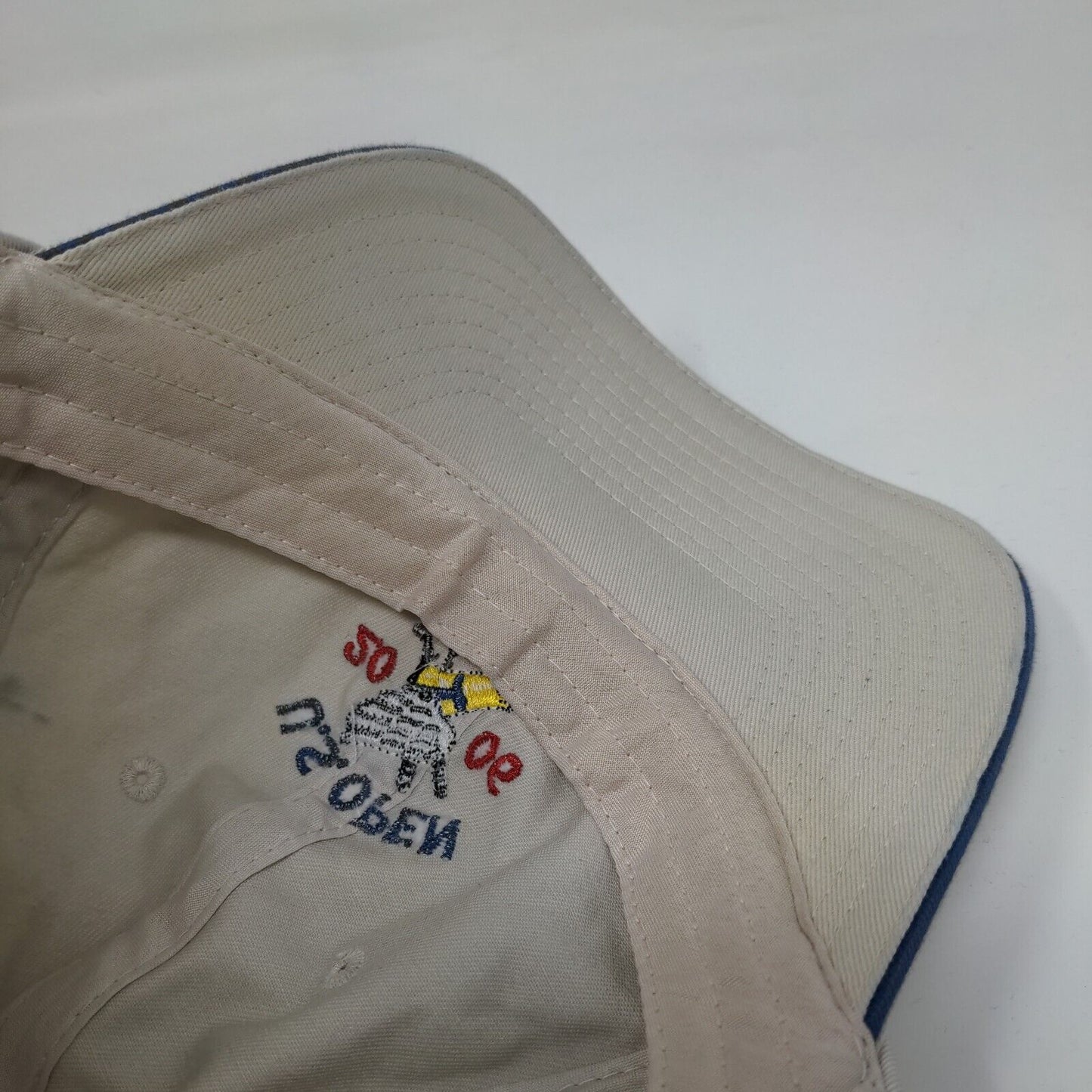 US Open 2006 Winged Foot USGA Member Slideback Hat Tan OS Adjustable Embroidered