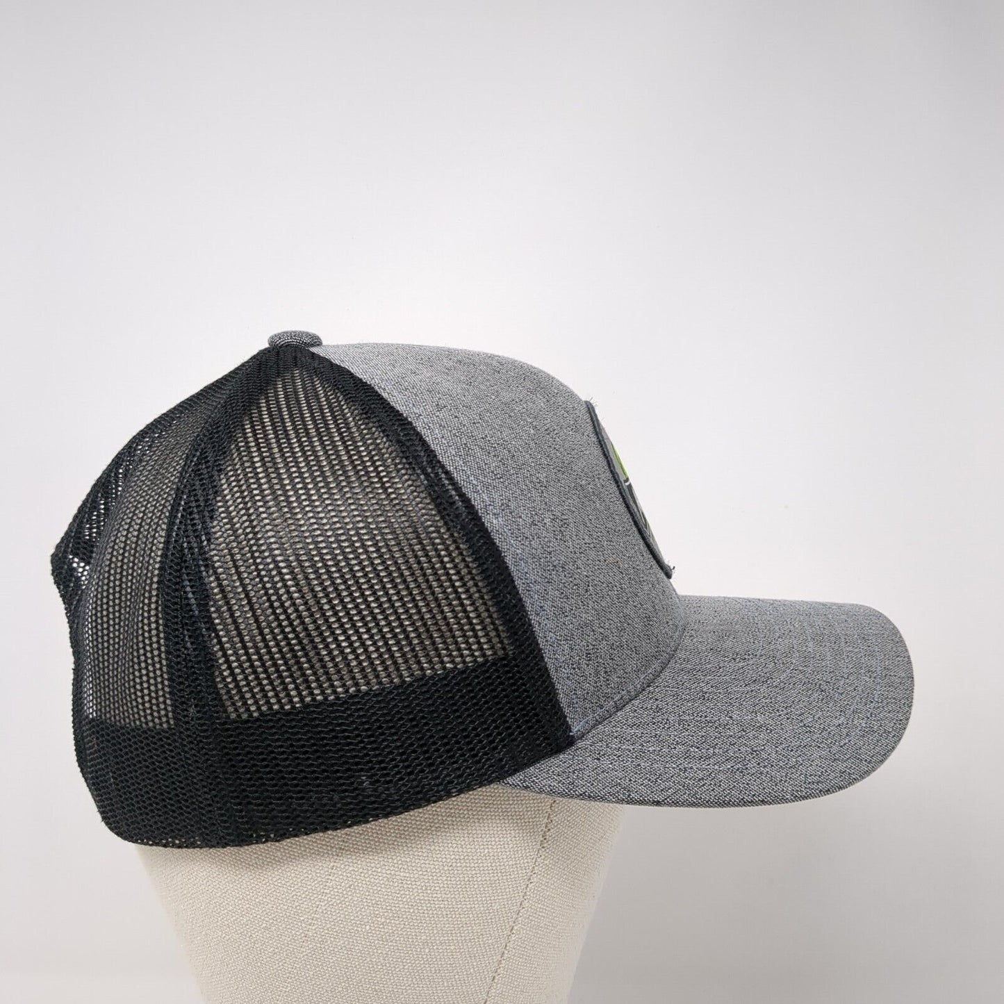 Mill 95 Snapback Trucker Hat Gray One Size Mesh Back Pacific Headwear