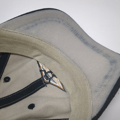 Hawaii Slideback Baseball Cap Beige OS Adjustable Embroidered Hawaiian Headwear