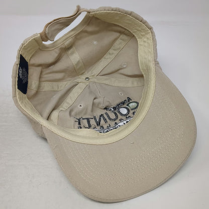 Hit 5 Panel Beige One Size Hat Federal Credit Union Embroidered Strapback