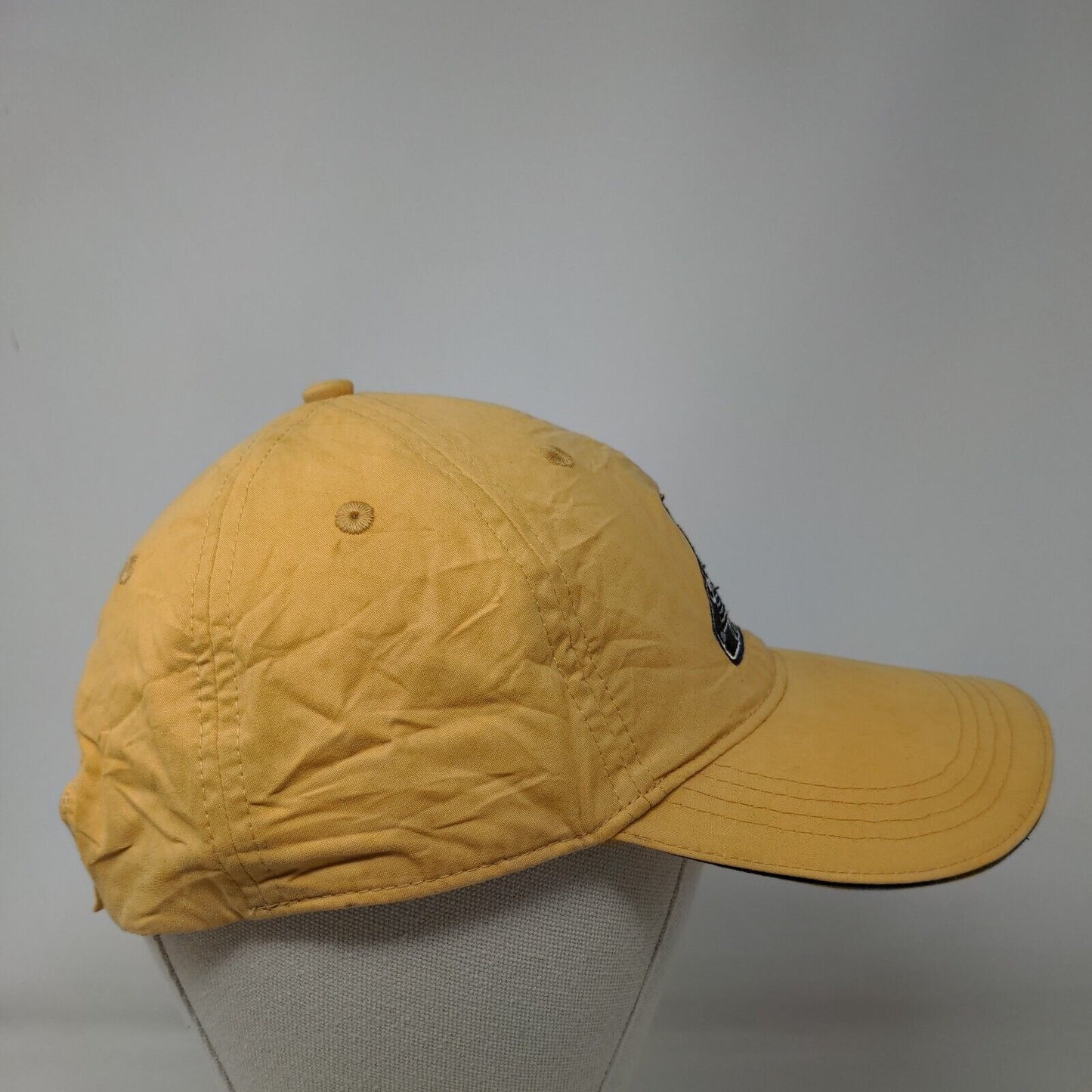 Gold Band Oysters Strapback Hat Orange OSFA Embroidered Devon & Jones