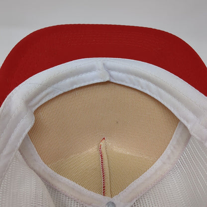 ATYPQL Wiffle Project 3662 Field Snapback Trucker Hat Red OS Adjustable Mesh