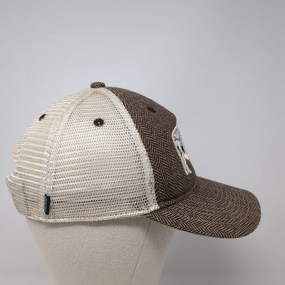 SoDak Snapback Mesh Back Trucker Hat Brown One Size Embroidered Legacy