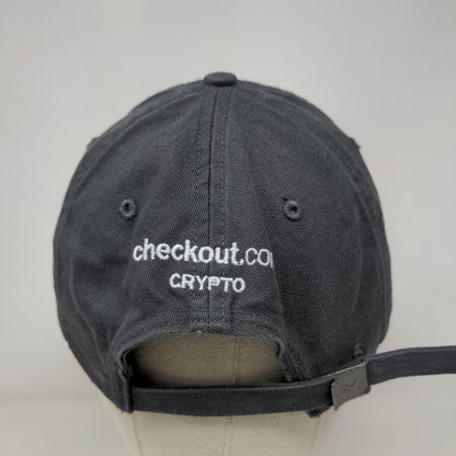 Richardson Slideback Hat Gray M/L Solid Embroidered Checkout.com Crypto