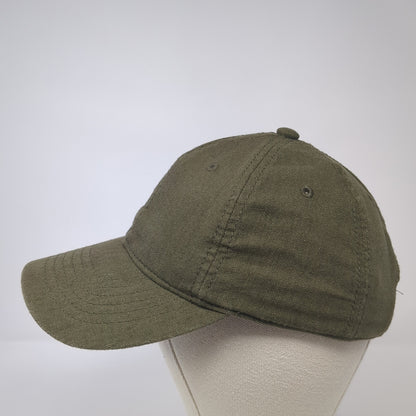 Unbranded Slideback Hat Green One Size Solid Adjustable Blank Outdoor