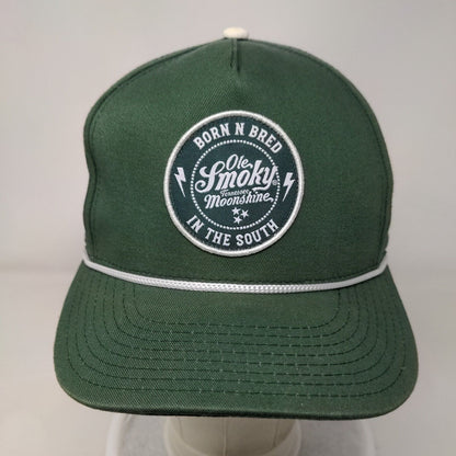 Ole Smoky Born N Bred In The South Snapback Rope Hat Green One Size