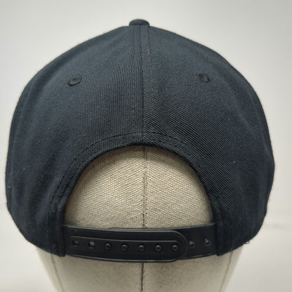 Nike Snapback Black One Size Pro Embroidered Swoosh Green Underbrim 6 Panel Hat