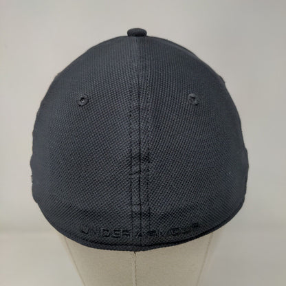 Under Armour Fitted Hat Black L/XL Classic Fit Blitzing Embroidered