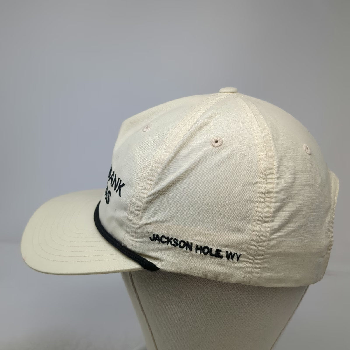 Richardson 5 Panel Beige Black One Size Westbank Anglers Jackson Hole Rope Hat