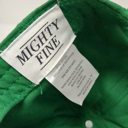 Mighty Fine 5 Panel Green One Size Mulligan's Golf Club Rope Snapback Hat Cotton