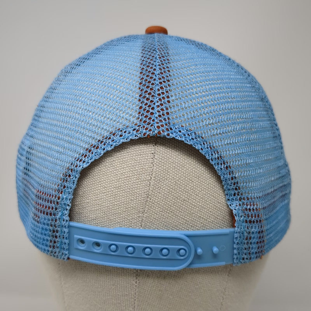 H3 Headwear Zion National Park Trucker Hat Beige Orange One Size Mesh Snapback