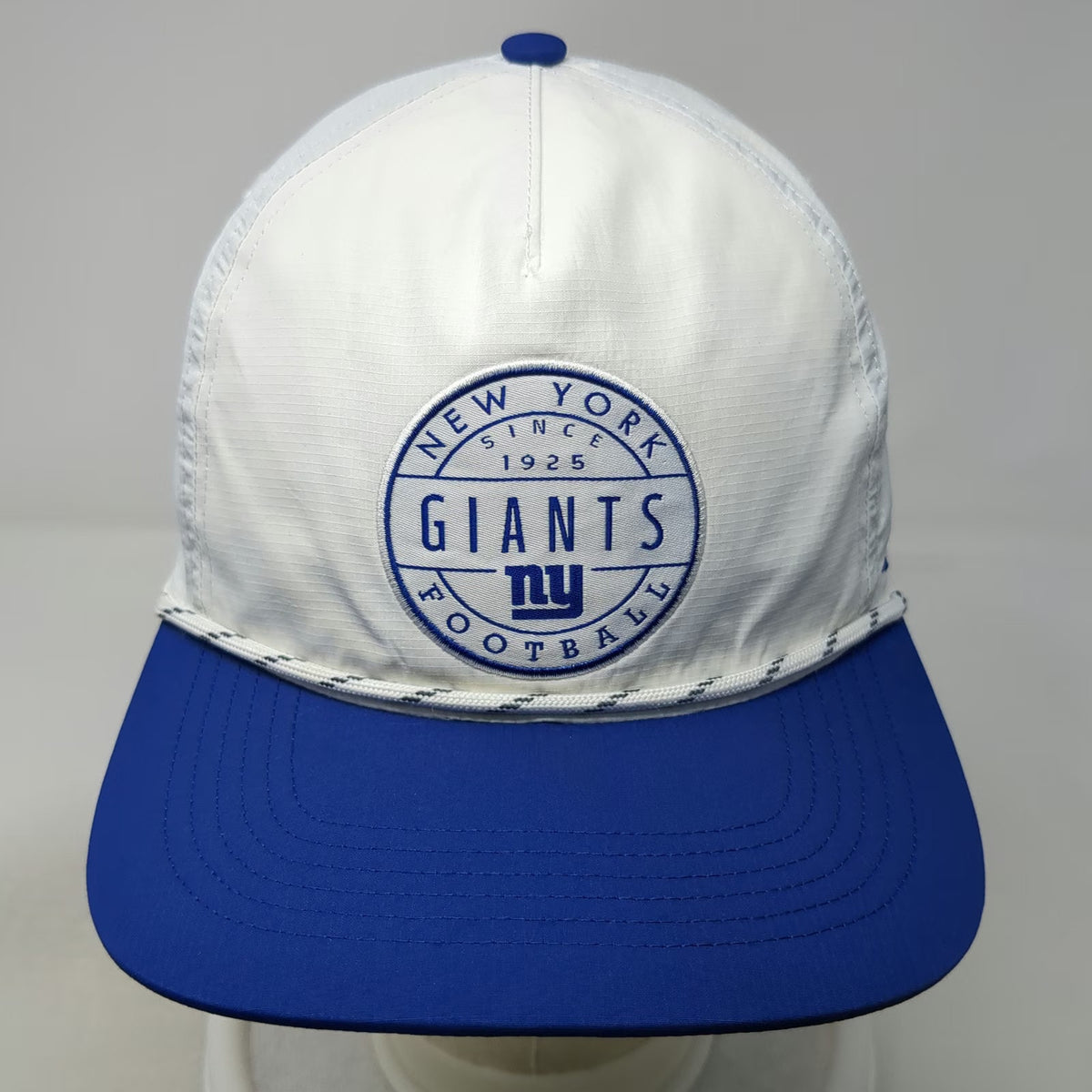 New York Giants NFL '47 5 Panel White Blue One Size Nylon Rope Snapback Hat