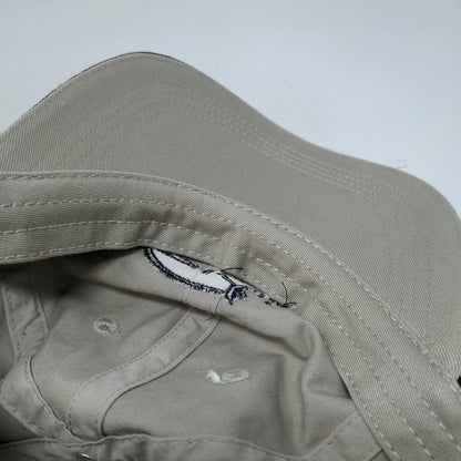 Monogram Slideback Hat Tan OSFA Adjustable Embroidered Vent Holes