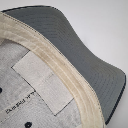 Huk Fish Patch Snapback Trucker Hat Black One Size Mesh Back Yupoong