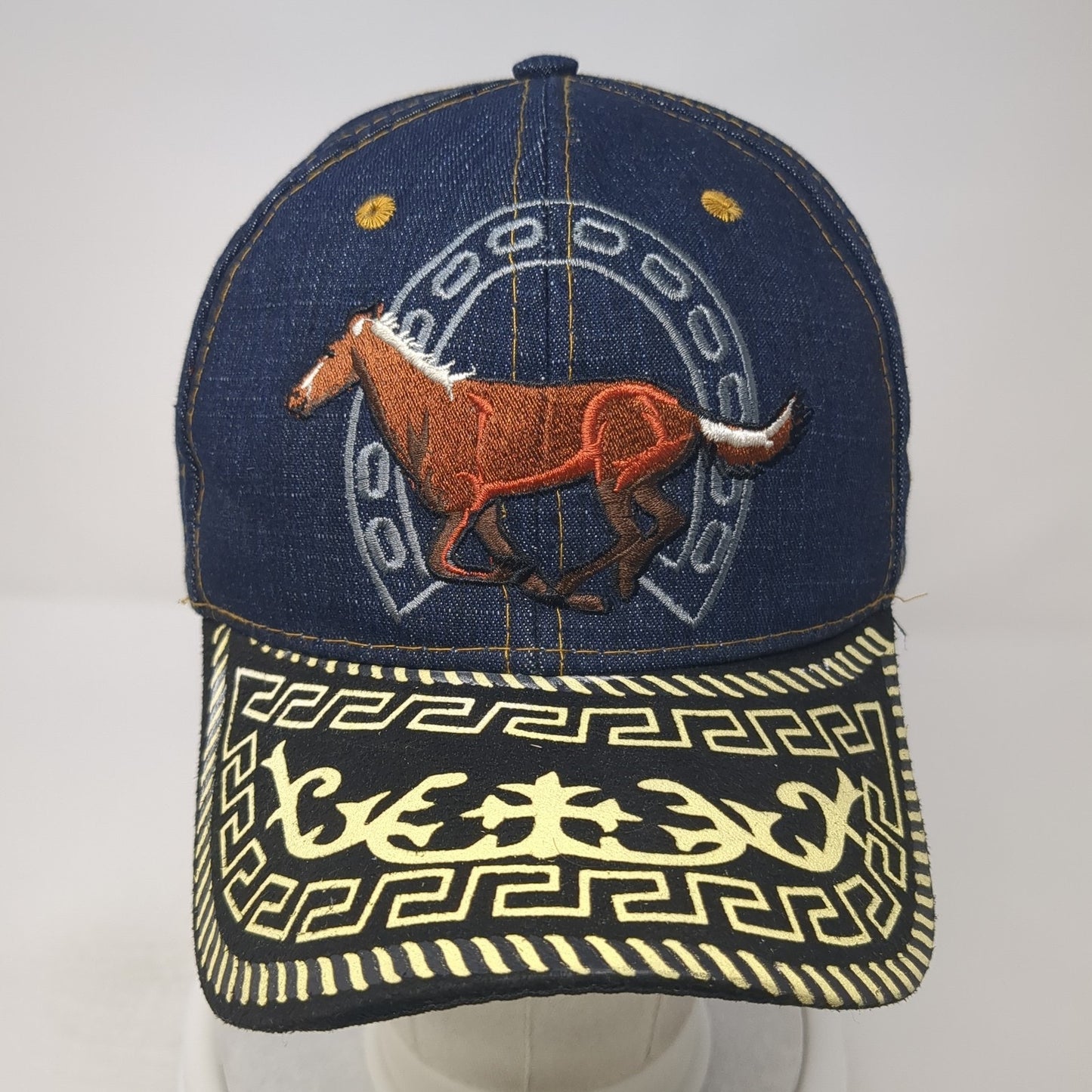 Mexican Horse Strapback Baseball Cap Multicolor One Size Adjustable Embroidered
