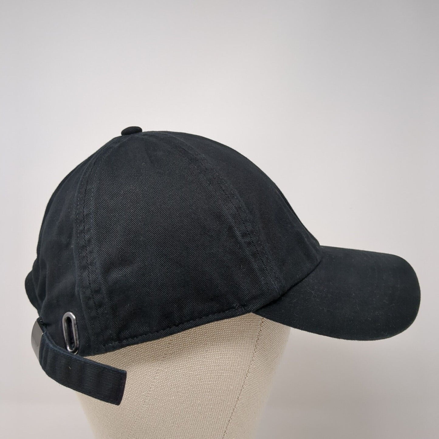 Unbranded Slideback Hat Black One Size Solid Adjustable Outdoor Blank