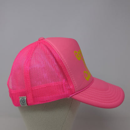 Greetings From California Snapback Rope Trucker Hat Pink One Size Otto