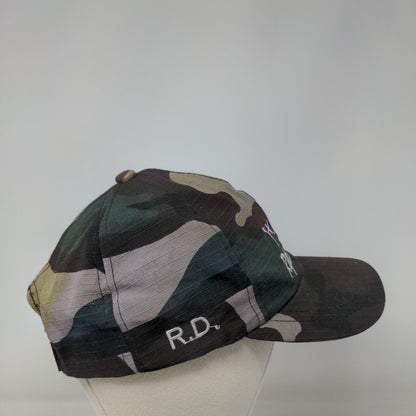 Rep. Dominicana Strapback Hat Camouflage One Size Embroidered 6 Panel