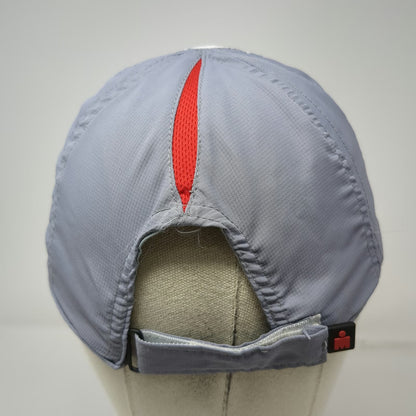 Ironman Baseball Cap White Gray Red OSFM Performance Captain Mesh Running Hat