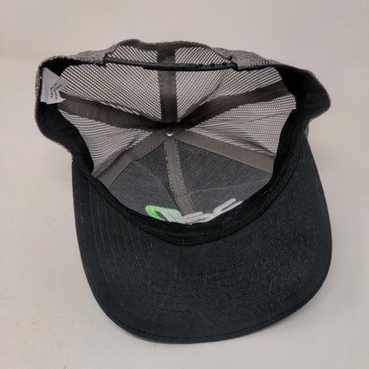 ASV Snapback Mesh Back Trucker Hat Black One Size Embroidered Colorblock