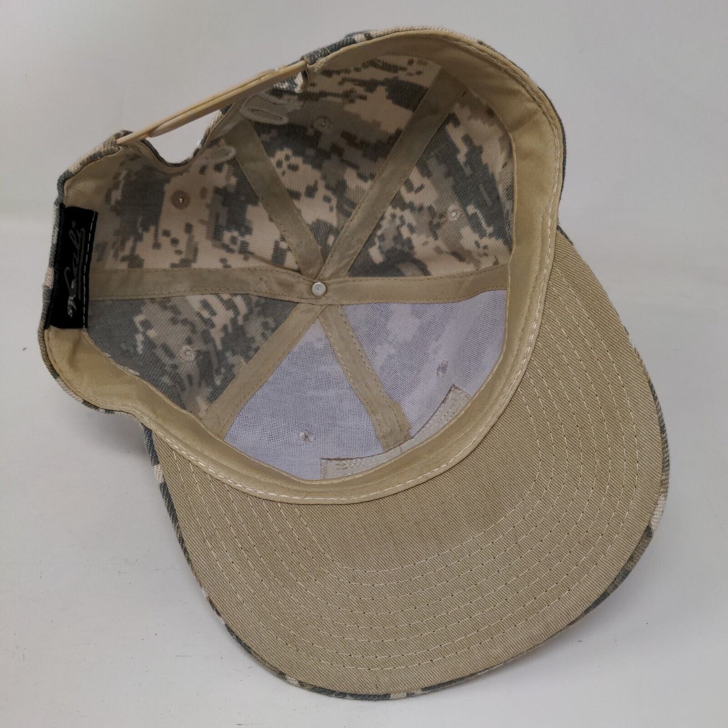 California Republic Bear Snapback Hat Camo One Size Adjustable Cali