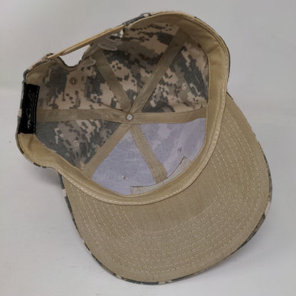 California Republic Bear Snapback Hat Camo One Size Adjustable Cali