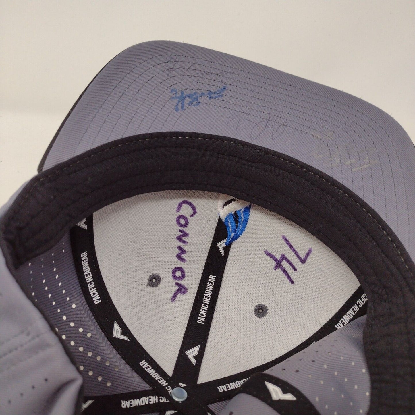 Ignite Fitted Hat Gray L-XL Embroidered Flexfit Laser Cut Perforated