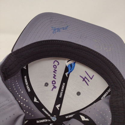 Ignite Fitted Hat Gray L-XL Embroidered Flexfit Laser Cut Perforated
