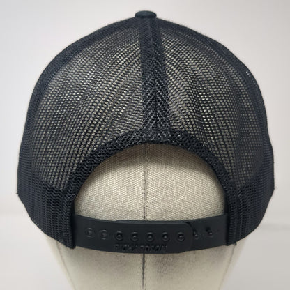 Richardson Trucker Hat Black One Size Mesh Back Snapback OC Engineering Logo