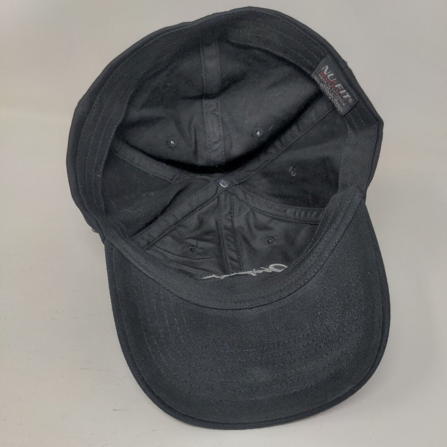 Neptune Fitted Hat Black Large/XL Embroidered 6 Panel Nu-Fit KC Caps