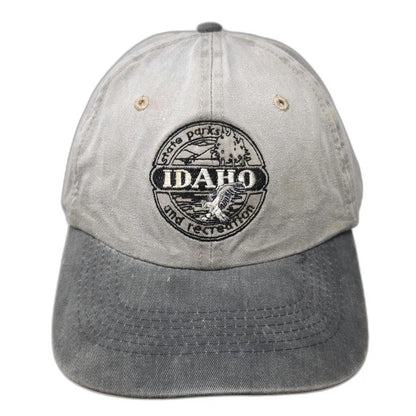 Port Authority Baseball Cap Gray OSFM Idaho State Parks Recreation Cotton Hat
