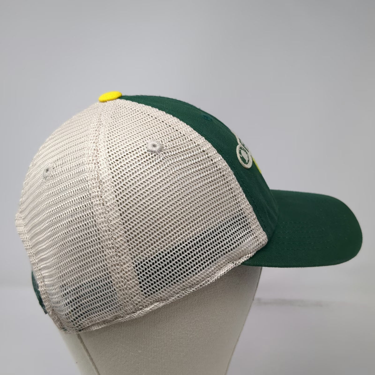 Captivating Headwear Oregon Ducks NCAA Trucker Hat Green One Size Snapback Mesh