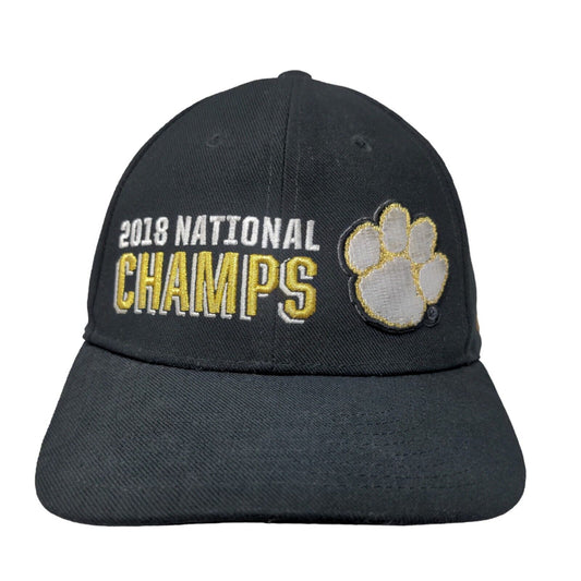 Nike Locker Room Men's Slideback Hat Black OSFM 2018 Clemson Tigers Champions