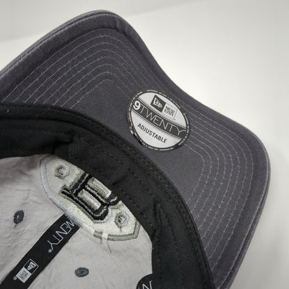 Birmingham Iron Football Slideback Hat Gray OSFA Embroidered New Era 9Twenty